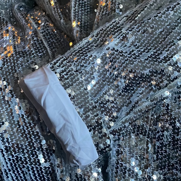 🤍 Sequin Open Front Blazer - Picture 10 of 12